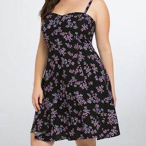 Petite Floral Sweetheart Challis Sundress